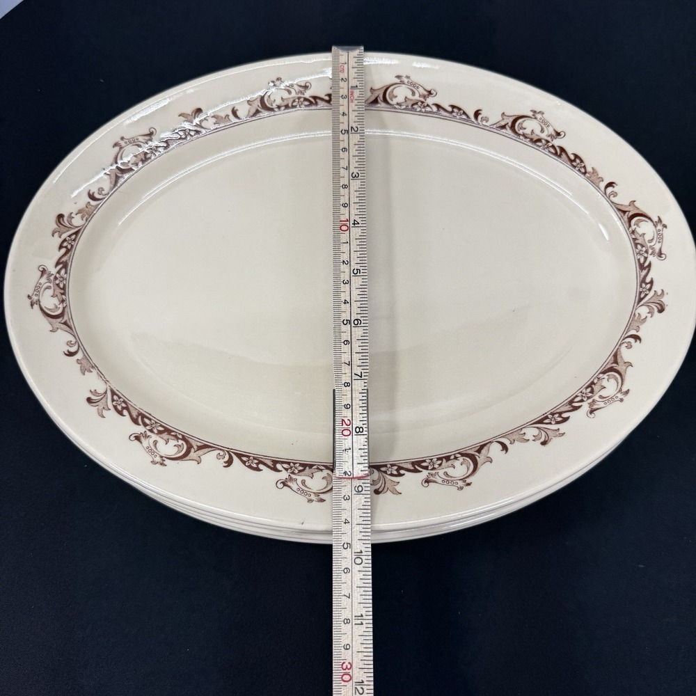 1930s 1940s MAYER‎ CHINA CURTIS PATTERN RESTAURANT OVAL PLATTER VINTAGE - Picture 2 of 4